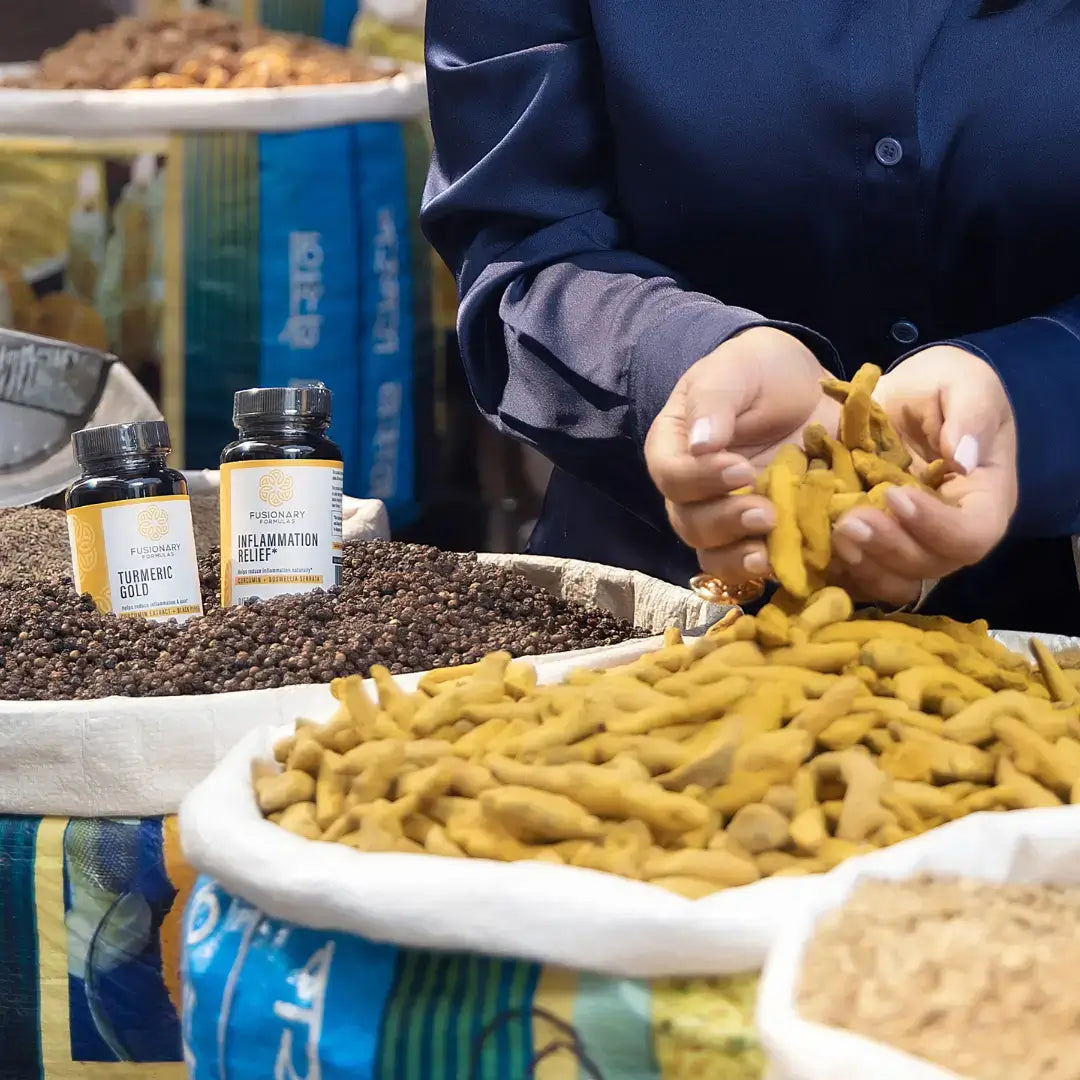 Dr. Shivani Gupta holding spices