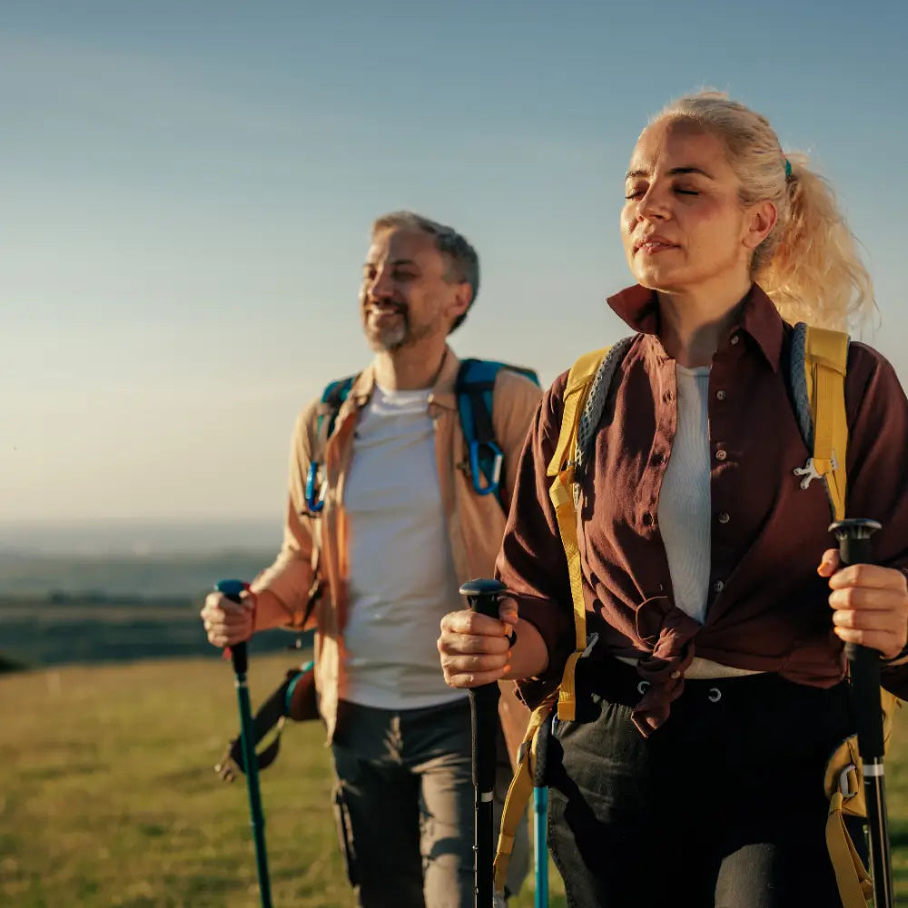 couple hiking